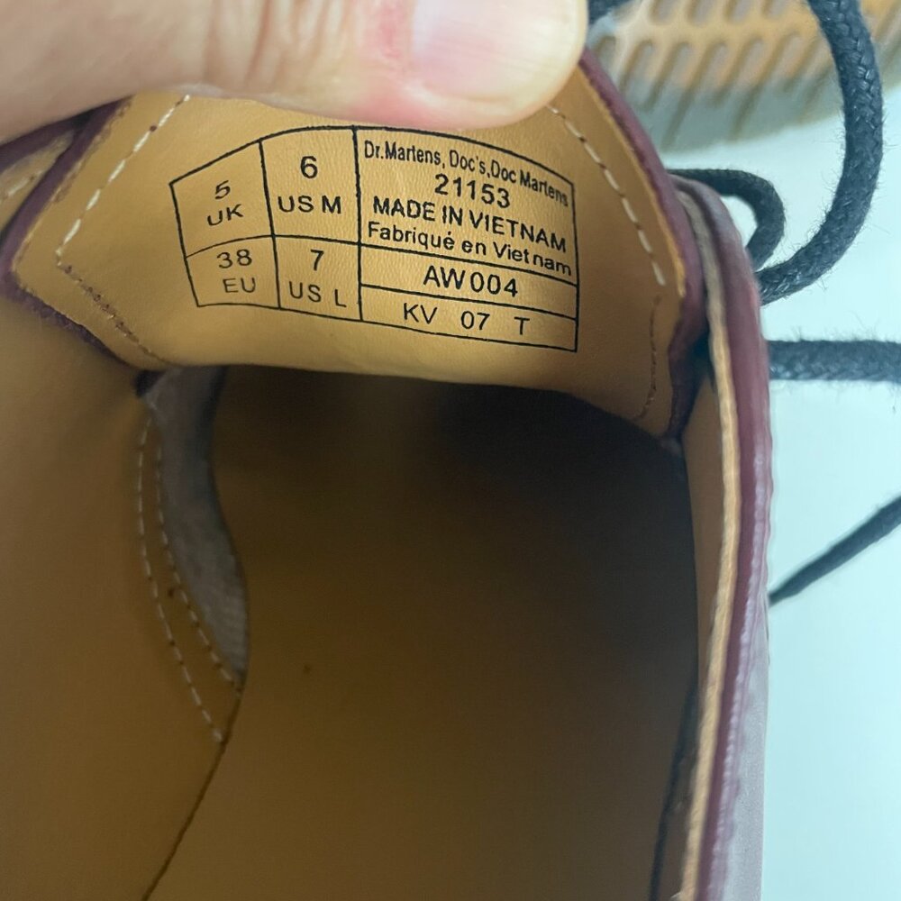 Doc Martens cherry red antique temperly oxford - Picture 6 of 6